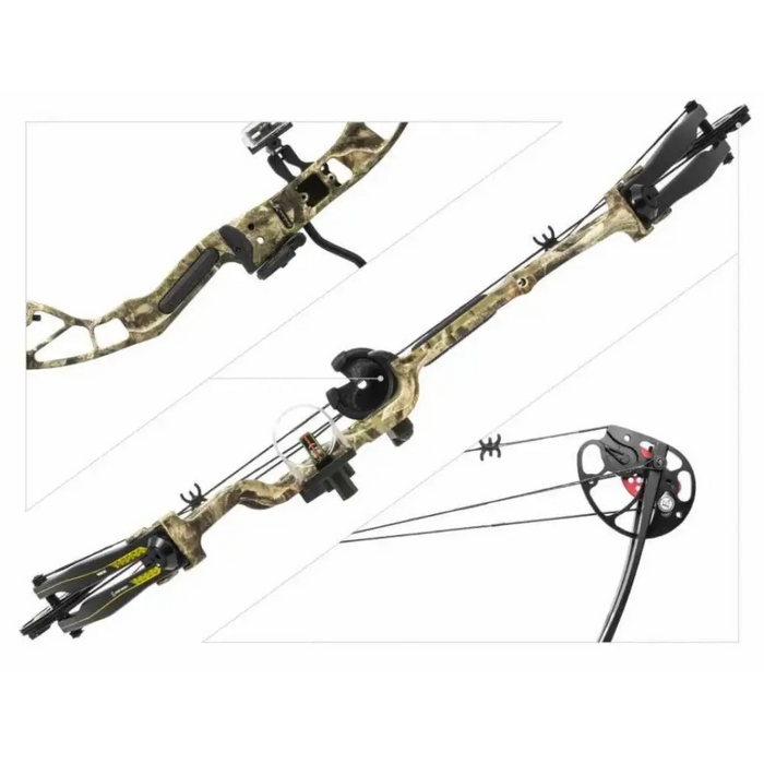 Poe Lang Rex Quad 25-45lb 28’ скрипец лък камуфлаж