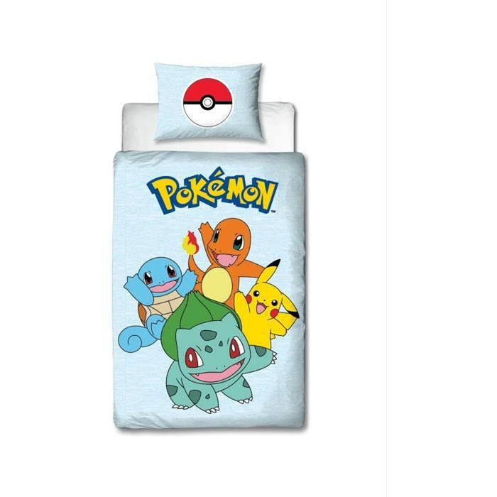 Комплект покривка за завивка Pokémon 25 x 4 x 30 cm Многоцветен 140 легло 2 Части