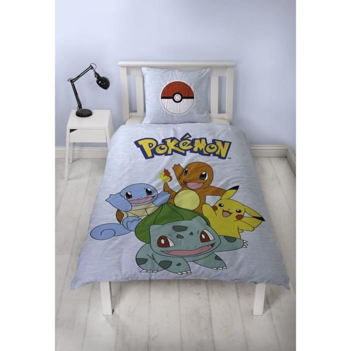 Комплект покривка за завивка Pokémon 25 x 4 x 30 cm Многоцветен 140 легло 2 Части