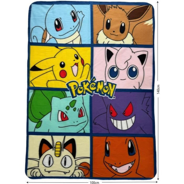 Одеяло Pokémon 12 x 10 x 24 cm Многоцветен Животни