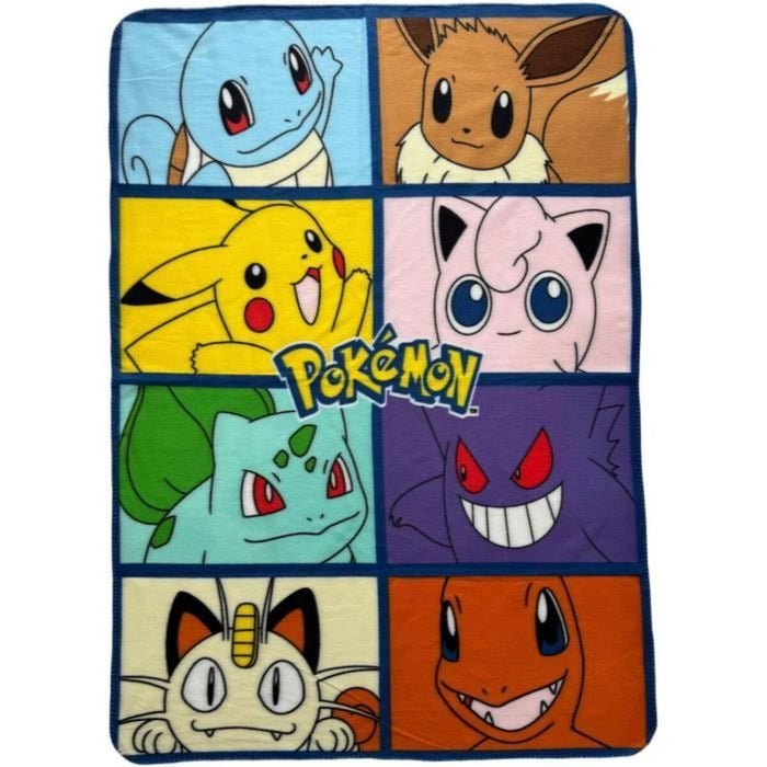 Одеяло Pokémon 12 x 10 x 24 cm Многоцветен Животни