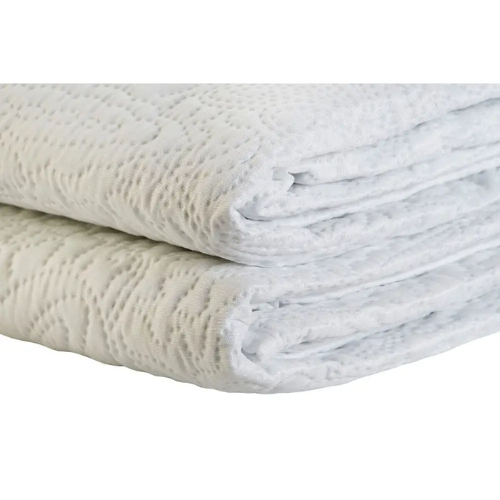 Покривка за легло DKD Home Decor Бял 180 легло 270 x 270 x