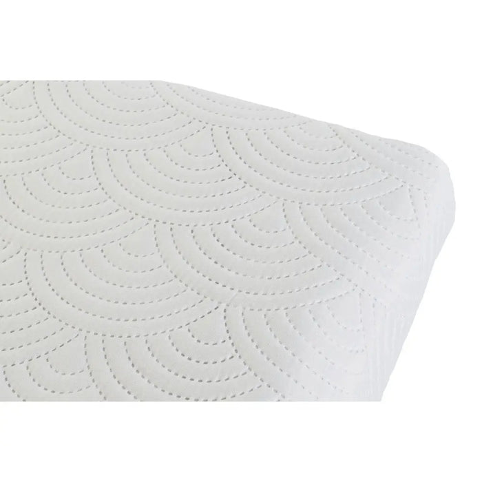 Покривка за легло DKD Home Decor Бял 180 легло 270 x 270 x