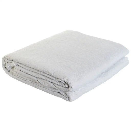 Покривка за легло DKD Home Decor Бял 180 легло 270 x 270 x