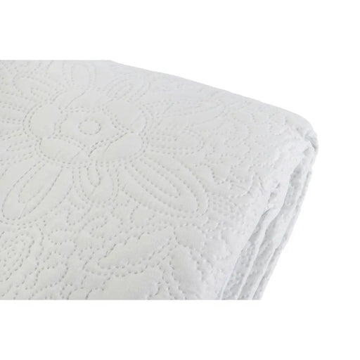 Покривка за легло DKD Home Decor Бял 180 легло 270 x 270 x