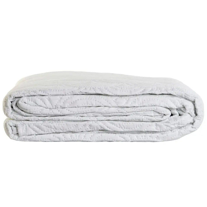 Покривка за легло DKD Home Decor Бял 180 легло 270 x 270 x