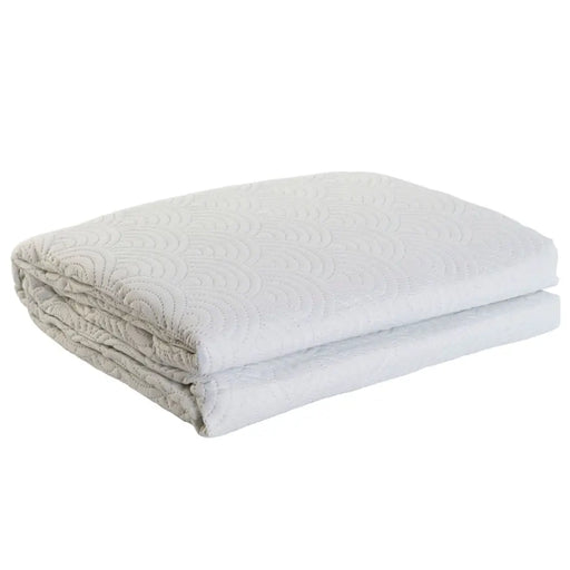 Покривка за легло DKD Home Decor Бял 180 легло 270 x 270 x