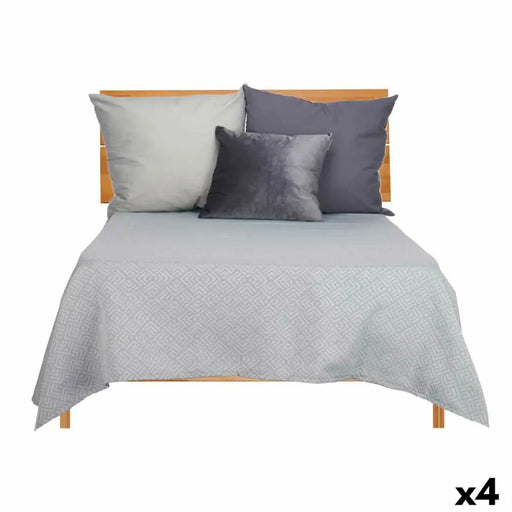 Покривка за легло Gift Decor Сив 240 x 260 cm Геометричен