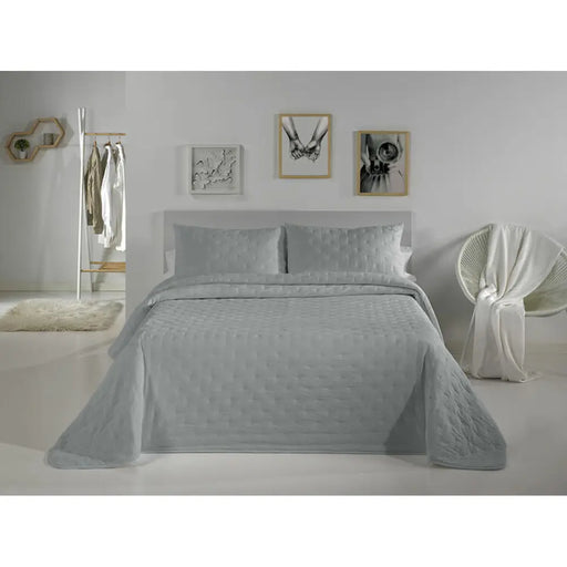 Покривка за легло Pierre Cardin DOTS Сив перлен 90 легло (2