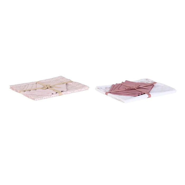 Покривка за маса и салфетки DKD Home Decor 150 x 150 x 0,5