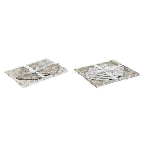 Покривка за маса и салфетки DKD Home Decor 2 броя 150 x 150