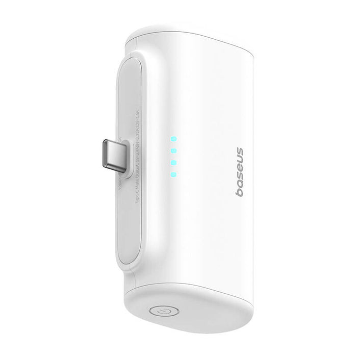 Преносима батерия Baseus Compact, 5000mAh, 20W, USB-C, бяла