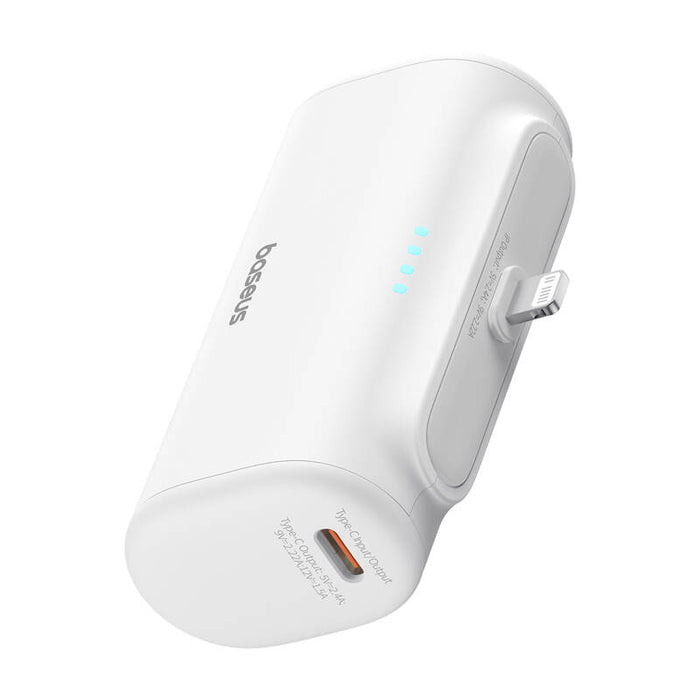 Преносима батерия OS-Baseus Compact, IP, 5000mAh, 20W, бяла