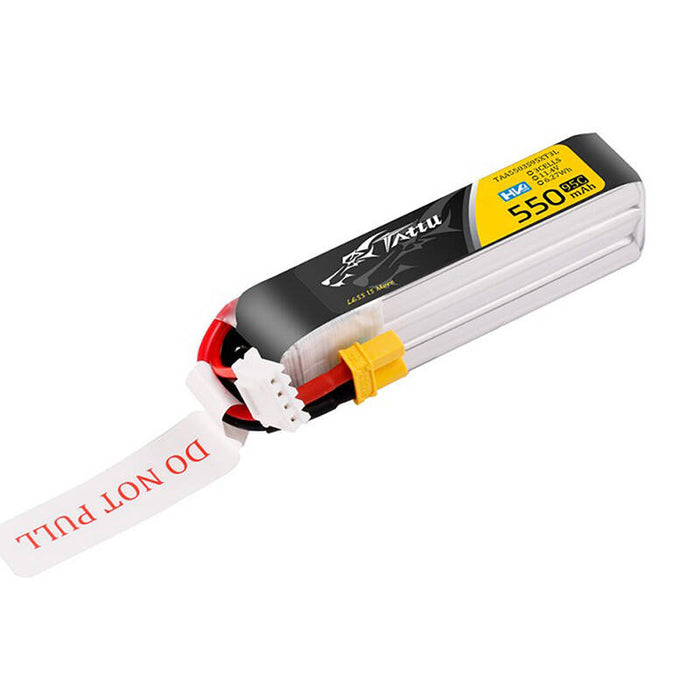 Батерия Tattu 3s, 550mAh, 95C, 11.4V, HV, XT30