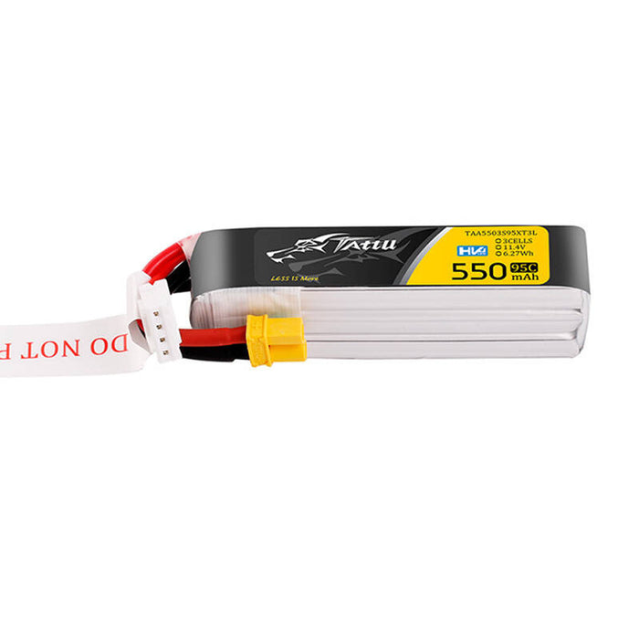 Батерия Tattu 3s, 550mAh, 95C, 11.4V, HV, XT30