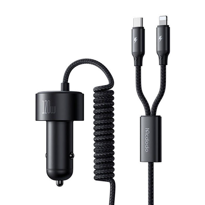 Зарядно за кола Mcdodo CC-0370, USB-C, Lightning, 120W