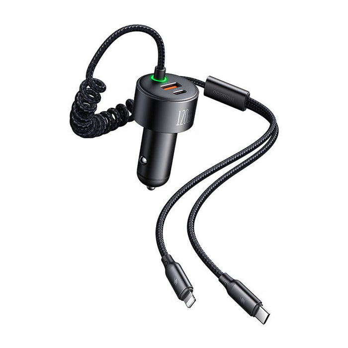 Зарядно за кола Mcdodo CC-0370, USB-C, Lightning, 120W