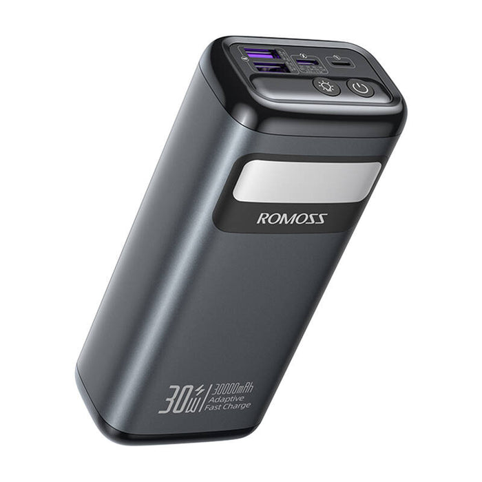 Преносима батерия PMT30 Romoss, 30000mAh, 30W, черна