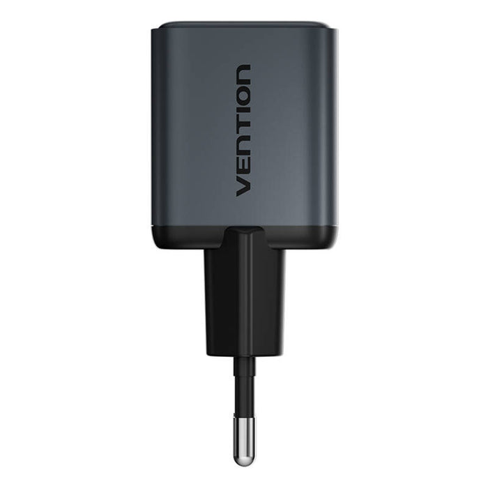 Зарядно Vention, USB-C, GaN, 20W, сиво