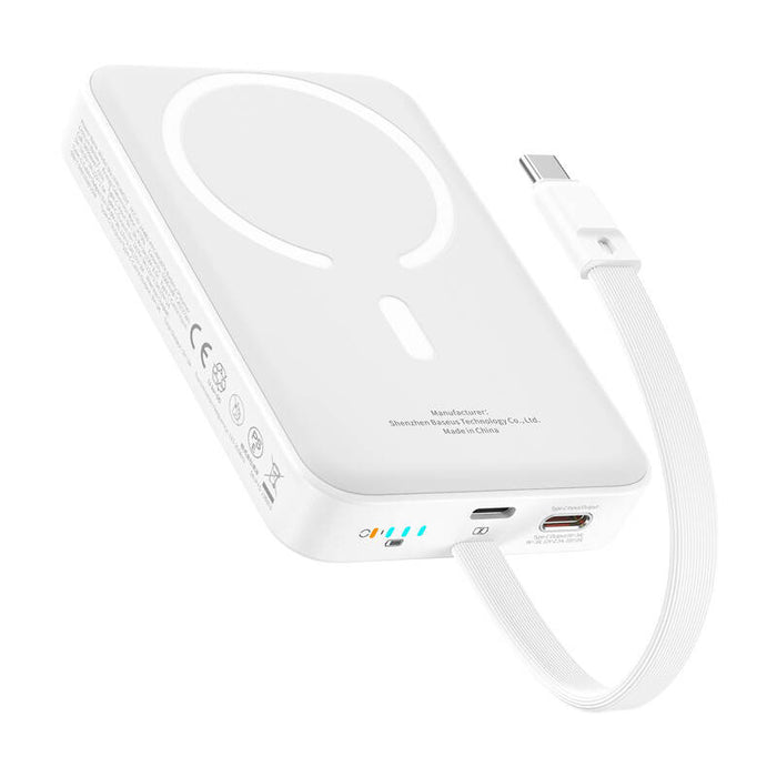 Преносима батерия Baseus Mini, 10000mAh, 30W, бяла