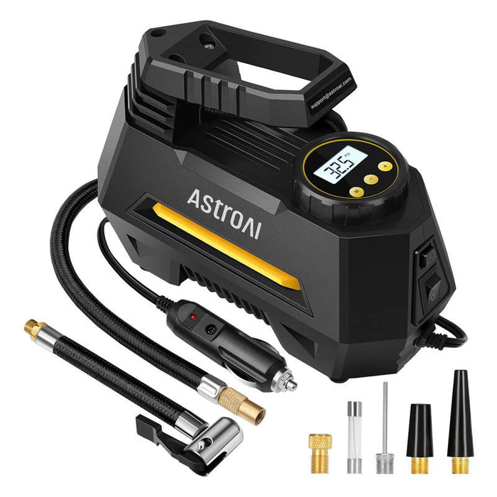 Преносим компресор за гуми AstroAI CZK-3631, 100PSI, 120W, 15А