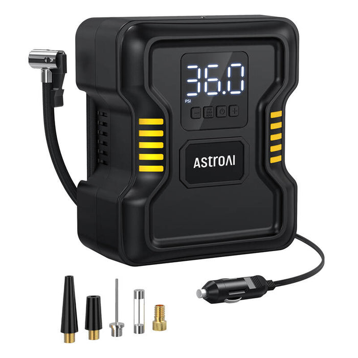 Преносим компресор за гуми AstroAi JY21P160-12, 150PSI, 120W