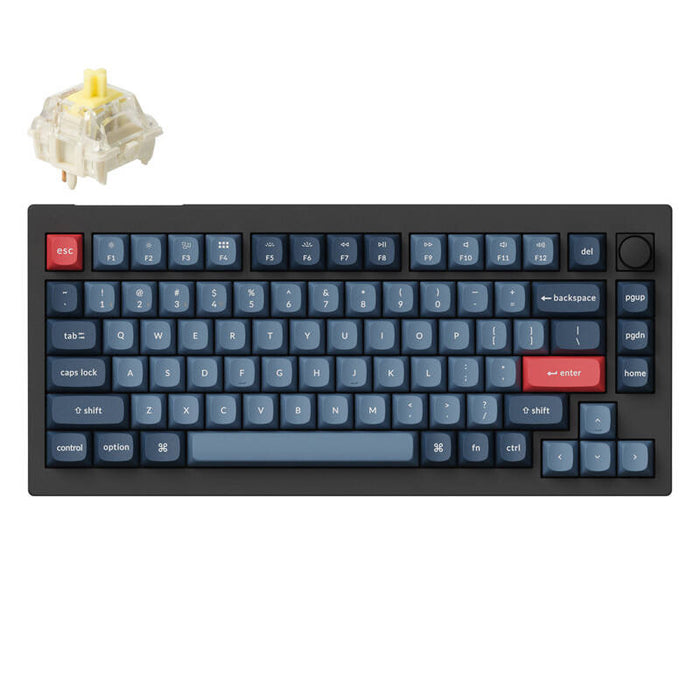 Безжична гейминг клавиатура Keychron V1 Max, Banana Switch, 4000 mAh, черна