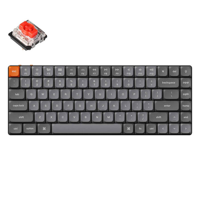 Безжична механична гейминг клавиатура Keychron K3 Max, RGB, Ultra-Slim, Red Switch, черна