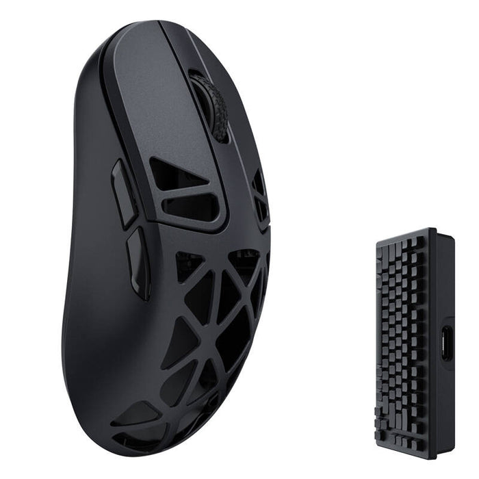 Безжична гейминг мишка Keychron M3 Mini 4K Metal Edition, 100- 26 000 DPI, 600 mAh, черна