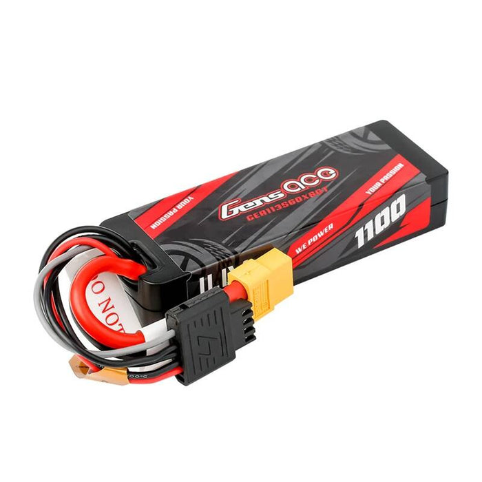 Батерия Lipo Gens ace G-Tech, 1100mAh, 11.1V, 3S1P, 60C, GRP-76, XT60