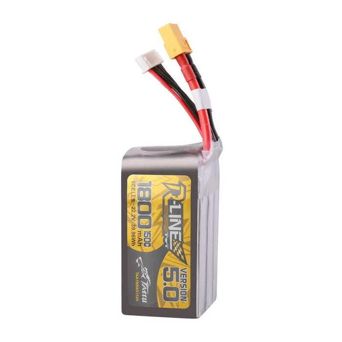 Батерия Lipo Tattu R-Line Version 5.0, 1800mAh, 22.2V, 150C, 6S, XT60
