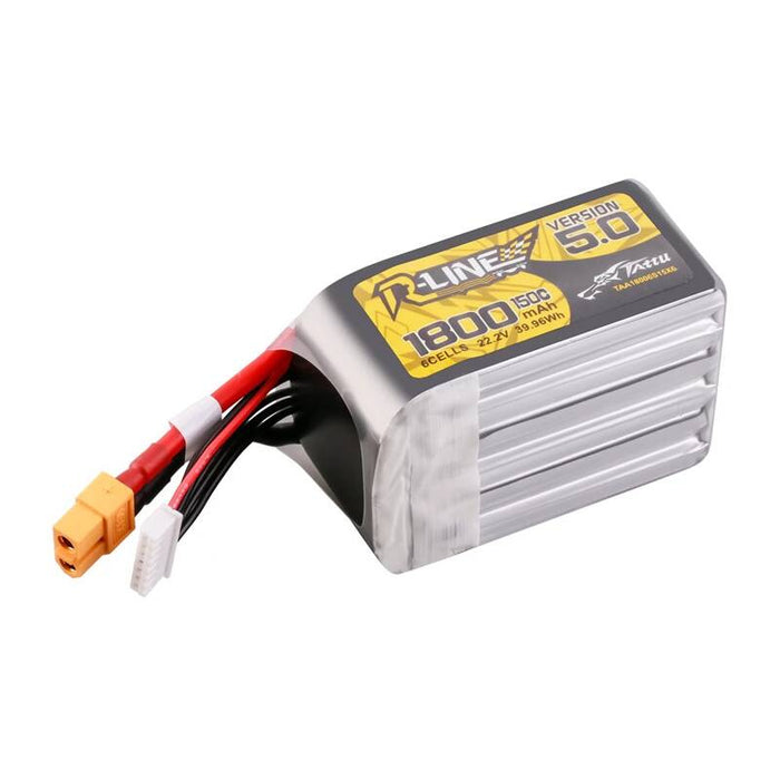Батерия Lipo Tattu R-Line Version 5.0, 1800mAh, 22.2V, 150C, 6S, XT60