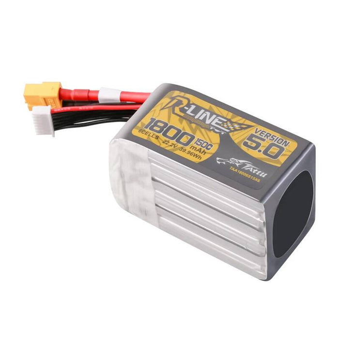 Батерия Lipo Tattu R-Line Version 5.0, 1800mAh, 22.2V, 150C, 6S, XT60