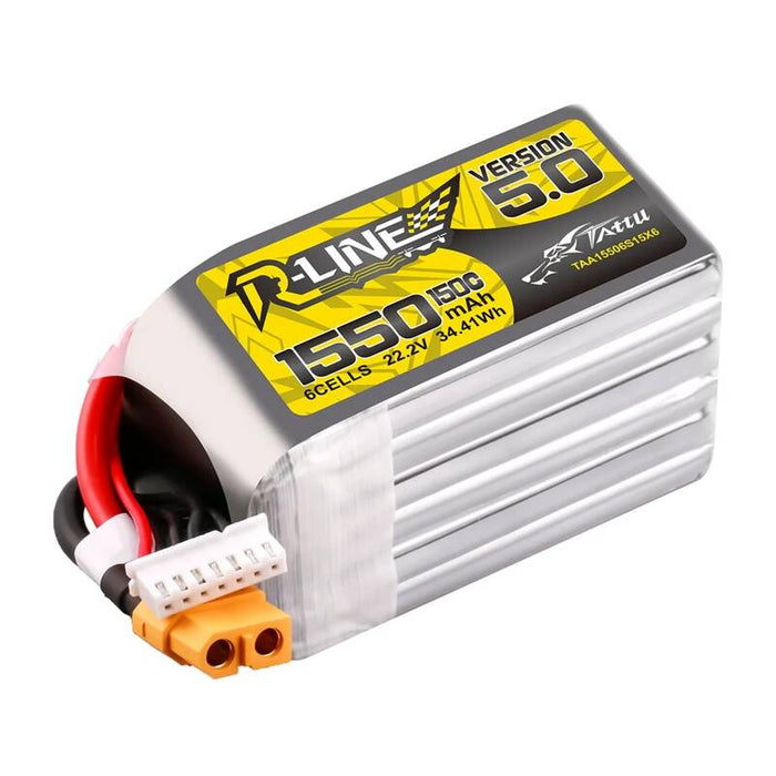 Батерия Lipo Tattu R-Line Version 5.0, 1550mAh, 22.2V, 150C, 6S, XT60