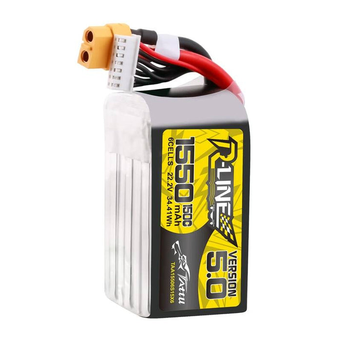 Батерия Lipo Tattu R-Line Version 5.0, 1550mAh, 22.2V, 150C, 6S, XT60