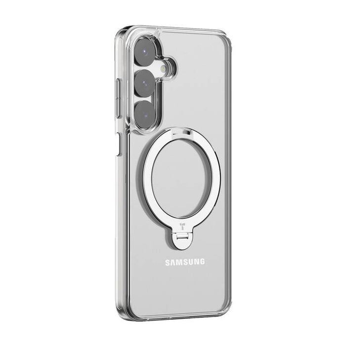 Кейс Torras Ostand Spin Series за Samsung S25+, прозрачен