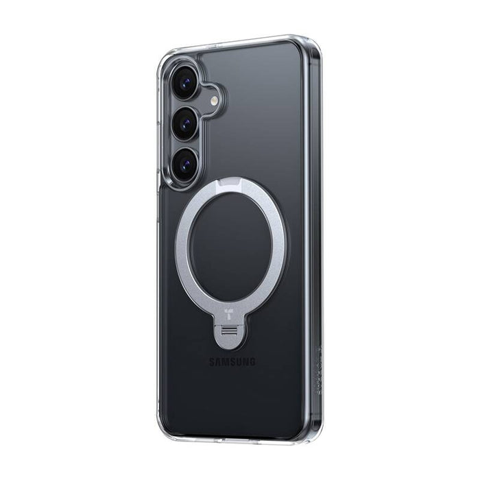 Кейс Torras Ostand Spin Series за Samsung S25+, прозрачен