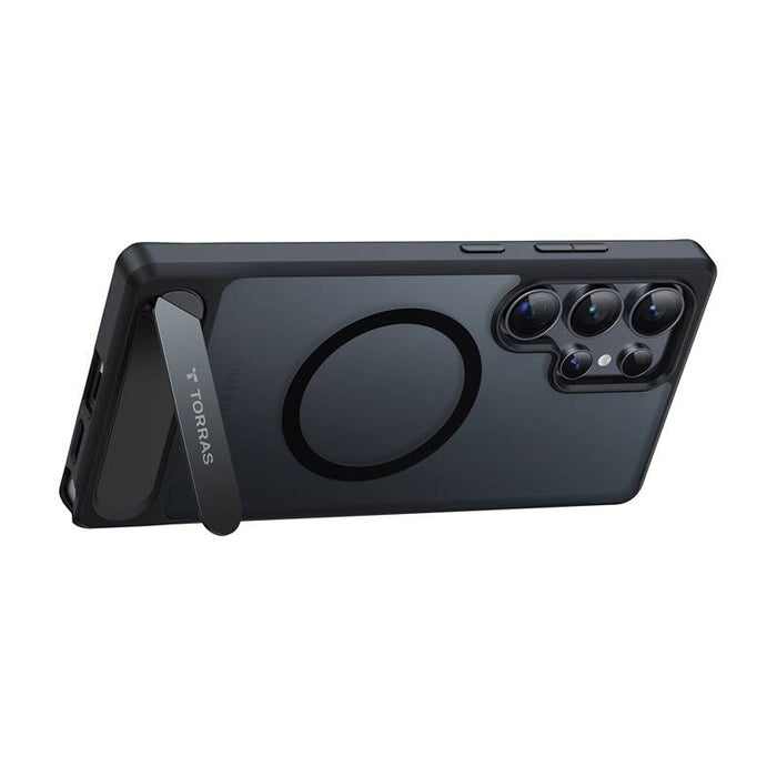 Кейс Torras Pstand Series за Samsung S25 Ultra, черен