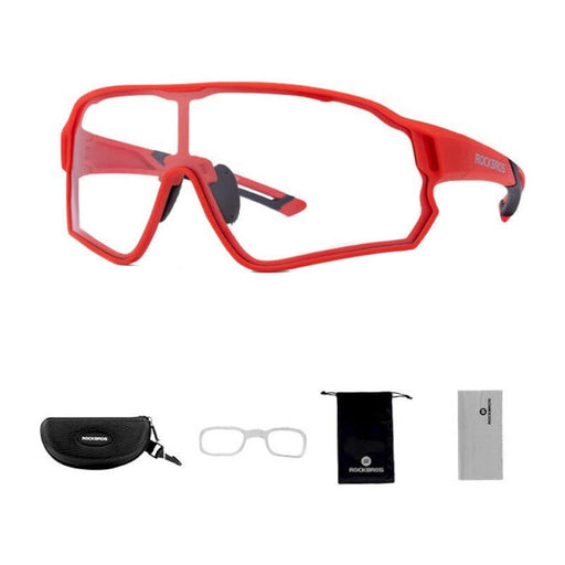 Поляризирани очила за колоездене Rockbros 10135R червени
