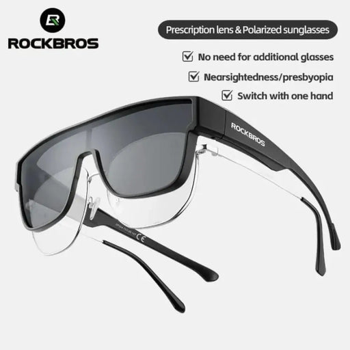 Поляризирани очила за колоездене Rockbros SP304 сиви