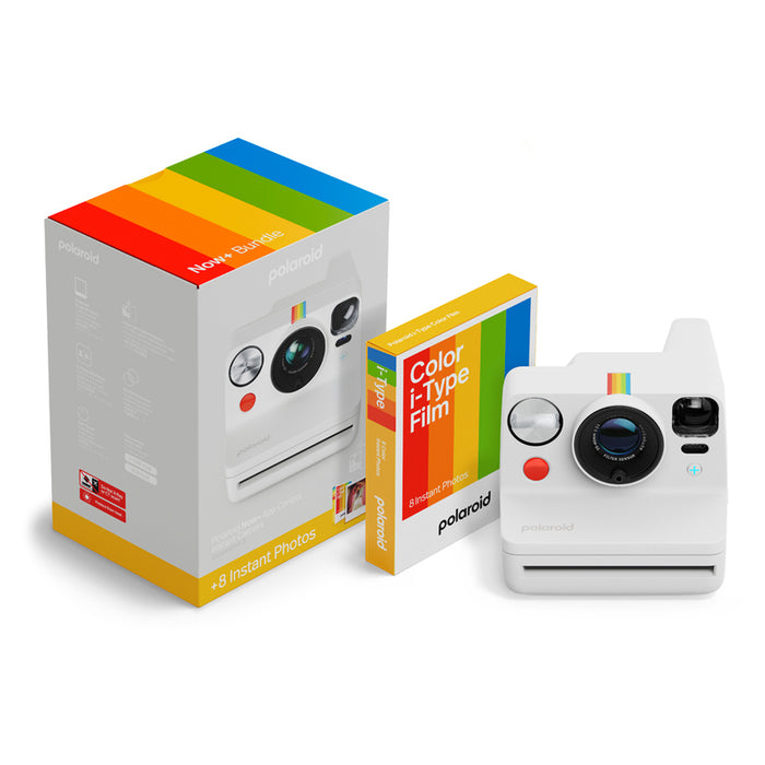 Фотоапарат за моментни снимки POLAROID NOW+ GEN 3 WHITE BUNDLE