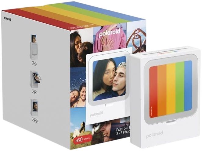 Фото принтер Polaroid - Hi Print 3x3 + 60 броя фотохартия