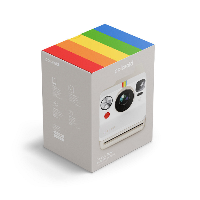 Фотоапарат за моментни снимки Polaroid NOW Gen 3 Pebble White 009155