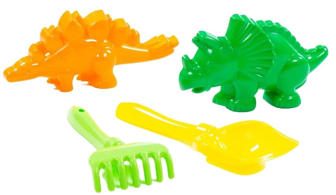 Плажен комплект Polesie Toys - Динозавър, 4 части