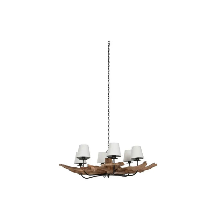 Полилей Home ESPRIT Желязо тиково дърво 130 X 130 X 35 cm