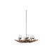 Полилей Home ESPRIT Желязо тиково дърво 130 X 130 X 35 cm