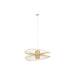 Полилей DKD Home Decor Бял Естествен Бамбук 50 W 100 x 100
