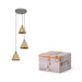 ПОЛИЛЕЙ DECOR RAFFIA PLATE 3XE27 КАФЯВ