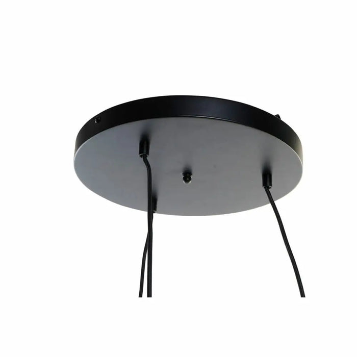 Полилей DKD Home Decor Черен Светло кафяв Метал Бамбук 50 W