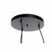 Полилей DKD Home Decor Черен Светло кафяв Метал Бамбук 50 W